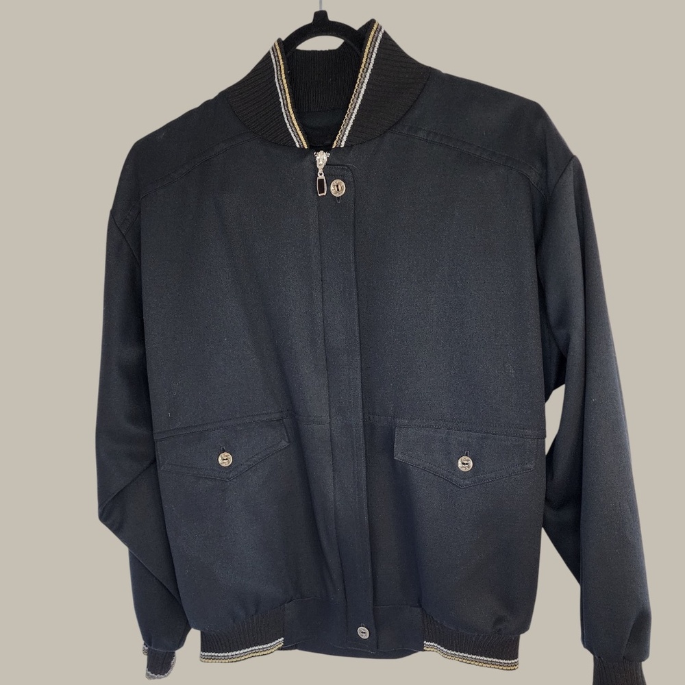 M Sportfolio \ Black Microfiber Bomber jkt- XS